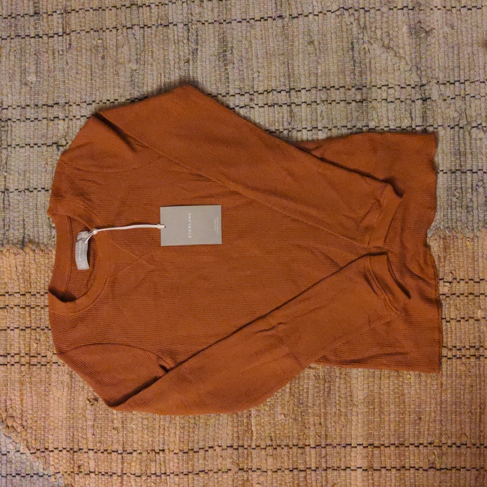 Everlane waffle Henley long sleeve shirt